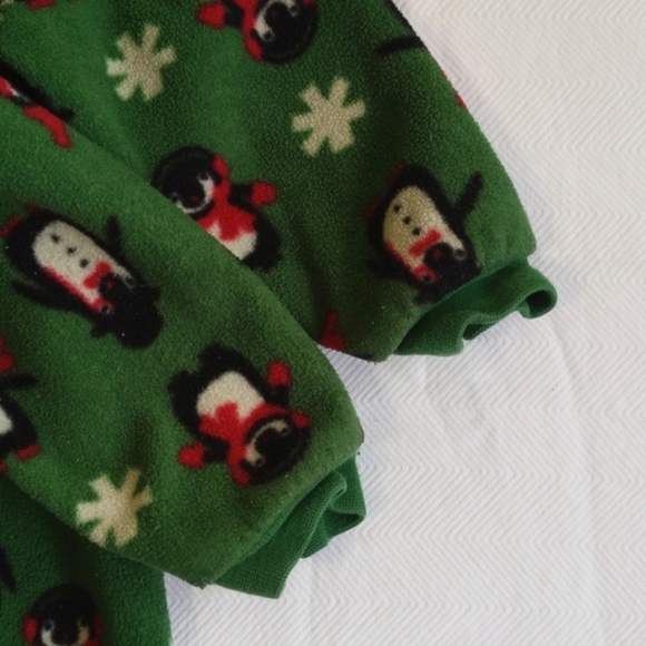 joe fresh winter penguin fleece zipper footie sleeper pajamas 12-18 months baby - Picture 5 of 6